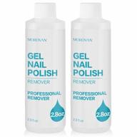 morovan 2.8oz gel nail polish remover kit for natural soak-off uv led dark colored paints professional manicure pedicure logo