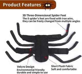 img 3 attached to Halloween Spider Decoration Costumes Adjustable