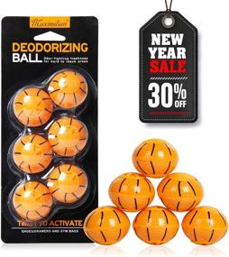 img 4 attached to 👟 MAXIMILIAN Shoe Deodorizer Balls: Powerful Foot Odor Elimination & Freshening for Sneakers, Wardrobes, Bags, Lockers, and Cars. Perfect Playful Gift!