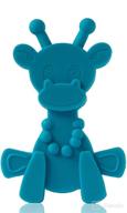 bambeado маленький бамбам жираф прорезыватель игрушка - великолепная игрушка для снятия зубной боли у малышей! безопасная для здоровья и не вызывает стресса помощь при прорезывании зубов для новорожденных и младенцев - голубого цвета. логотип