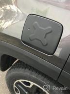 img 1 attached to Jeep Renegade Gas Tank Cover - Aluminum Exterior Accessories Fuel Filler Cap (2015-2018) review by Nigel Morris