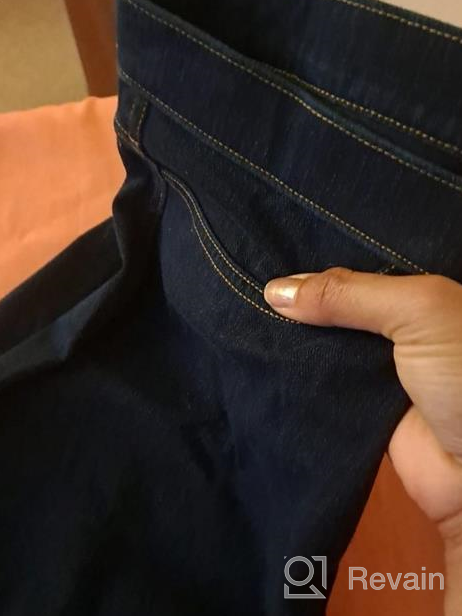 img 1 attached to Women'S Denim Capri Legging With Pockets, Classic Fit review by Matthew Nunez