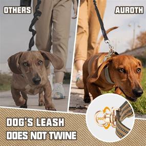 img 2 attached to 🐶 Auroth Reflective Dog Collar for Medium and Large Dogs - Soft Nylon, Adjustable with Heavy Duty Metal D Ring, Tangle Free Design