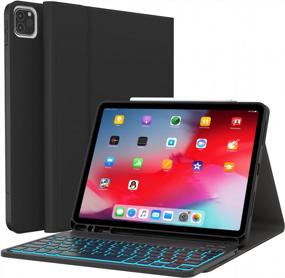img 4 attached to CHESONA IPad Pro 11 Keyboard Case With Detachable Backlight & Pencil Holder - The Ultimate Protection For Your IPad Air 5Th Generation