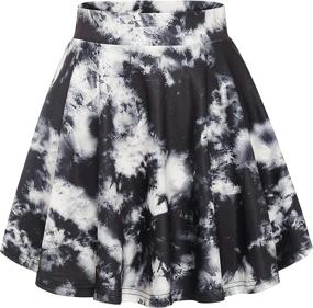 img 4 attached to Shop the Stylish and 👗 Versatile DRESSTELLS Women's Flared Black Skirts Collection