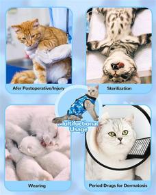 img 1 attached to 🐱 SEO-friendly Cat Recovery Suit for Abdominal Wounds, Professional Surgical Recovery Suit for Cats After Surgery, Soft Spay Recovery Suit to Prevent Wound Licking in Small Medium Large Cats