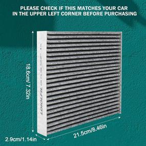 img 2 attached to Premium Performance Cabin Air Filter Replacement: LOIOLFIL CF12157 for Camry RAV4 Corolla RX350 Prius C-HR ES350 Avalon CX-9 ES300h RX450h