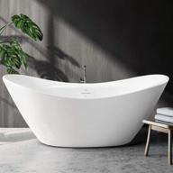 ferdy boracay 67: the perfect acrylic freestanding bathtub with contemporary design, brushed nickel drain, slotted overflow, and cupc certification логотип