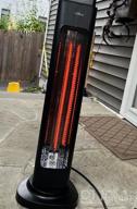 img 1 attached to 1500W Electric Patio Heater With Remote Control, LCD Display, 24H Timer - Fast & Quiet For Large Room/Garage review by Victor Jack