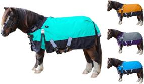 img 2 attached to 🌧️ Waterproof Mini/Pony Turnout Blanket - Derby Originals Windstorm Series, 1200D Ripstop, 300g Polyfil Insulation, 210T Lining