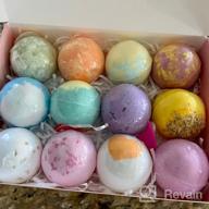 img 1 attached to Poleview Bath Bombs Gift Set,Bubble Bath & Spa Bath,Dry Skin Moisturize,12 Handmade Natural Plant Aroma Bath Balls, Perfect For Birthday Mothers Day Gifts Idea For Her/Him, Wife, Girlfriend review by Marcus Dorgham