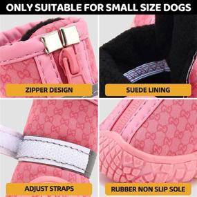 img 1 attached to Breathable Dog Booties: Perfect Hiking Shoes for Small Size Dogs - Protect Paws from Hot Pavement & Winter Snow!