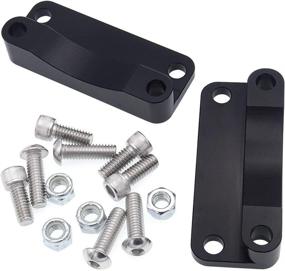 img 3 attached to 🏍️ Black Front Fender Relocator Kit for Harley Touring FLHT FLHR 2003-2013 - Dasen Compatible