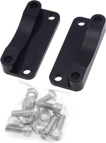 img 4 attached to 🏍️ Black Front Fender Relocator Kit for Harley Touring FLHT FLHR 2003-2013 - Dasen Compatible