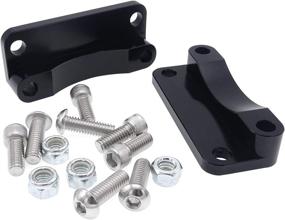 img 2 attached to 🏍️ Black Front Fender Relocator Kit for Harley Touring FLHT FLHR 2003-2013 - Dasen Compatible