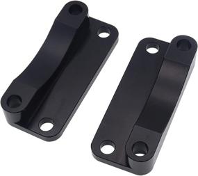 img 1 attached to 🏍️ Black Front Fender Relocator Kit for Harley Touring FLHT FLHR 2003-2013 - Dasen Compatible