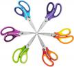 wa portman 5 inch pointed kids scissors 6 pack - small scissors for school kids - kids safety scissors bulk - kid scissors for right & left-handed use - bulk school supplies pointed scissors for kids logo