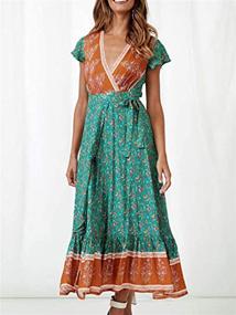 img 3 attached to Temofon Womens Dresses Bohemian Printed Women's Clothing : Dresses