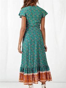 img 1 attached to Temofon Womens Dresses Bohemian Printed Women's Clothing : Dresses