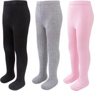 👖 techcity seamless leggings pantyhose stockings: trendy girls' clothing essential logo