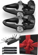enhance your cycling performance with garmin rally rs200 power meter pedals gift box bundle including tacx towel and compact tool logo