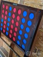 img 1 attached to Jumbo 4 In A Row Game With Coins - Wall-Mounted Giant Connect Four By GoSports review by Felicia Evans