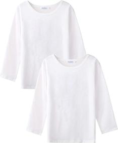 img 4 attached to 👚 Arshiner Sleeve Girls Cotton Shirt: Trendy Girls' Clothing in Tops, Tees & Blouses Collection