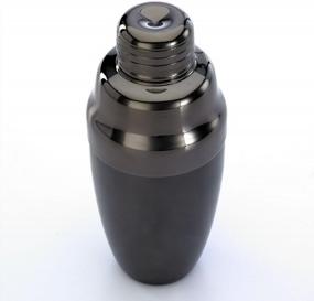 img 1 attached to 18Oz (532 Ml) Gun Metal Black Barfly Cocktail Shaker - Perfect For Mixing Drinks
