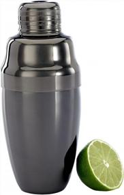 img 4 attached to 18Oz (532 Ml) Gun Metal Black Barfly Cocktail Shaker - Perfect For Mixing Drinks