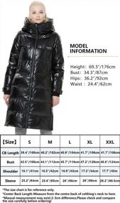 img 3 attached to Stay Cozy And Stylish With ICEbear Long Winter Puffer Jacket For Women