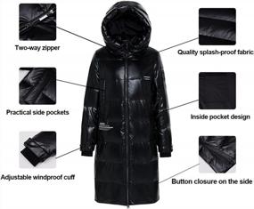 img 2 attached to Stay Cozy And Stylish With ICEbear Long Winter Puffer Jacket For Women