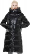 stay cozy and stylish with icebear long winter puffer jacket for women logo