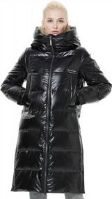 img 4 attached to Stay Cozy And Stylish With ICEbear Long Winter Puffer Jacket For Women