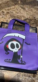 img 8 attached to Получите Spook-Tacular с CCINEE'S 24Pcs Нетканые сумки для угощений на Хэллоуин для детской вечеринки