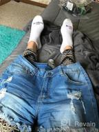 img 1 attached to Enhance Your Style With Aodrusa'S Mid-Rise Ripped Denim Shorts For Women review by Juzer Rashid