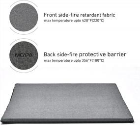 img 1 attached to Nicapa Heat Press Mat (16X20 Inch) For Cricut Easypress Craft Vinyl Ironing Insulation Transfer Heating Mats For Heat Press