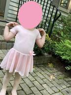img 1 attached to AUKARENY Skirted Sleeve 🩰 Ballet Leotard for Active Girls' Clothing review by Terry Wright