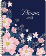flexible 2023 planner - weekly & monthly, january-december 2023, 8x10 inches, twin wire binding, checkboxes, to-do lists, ideal for home or office organization logo