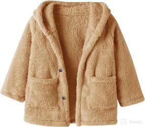 img 4 attached to 🧥 Warm & Cozy: Toddler Baby Boys & Girls Fleece Hoodie Jacket for Fall/Winter