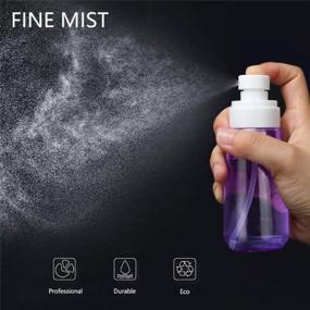 img 1 attached to Refillable Fine Mist Spray Bottle 3.4Oz/100Ml For Skincare, Makeup, And More - Convenient And Portable Travel Container In 3 Stylish Purple Shades - Ideal For Perfume, Lotion, And Hair Spray Use