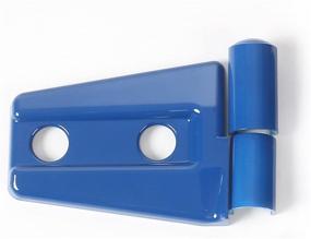 img 2 attached to JeCar Blue Engine Hood Hinge Cover Door Molding Trim For Jeep Wrangler JK 2007-2016 (4-Door