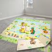 large reversible non-toxic baby crawling mat - foldable foam play mat with waterproof coating for infants and toddlers, thicker and safer for playtime logo