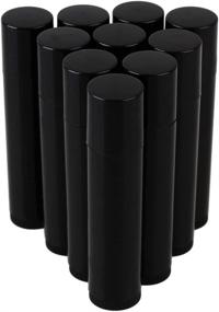 img 3 attached to 🖤 Black Lip Balm Tubes - 5G 5ML Empty Plastic Containers for Lip Gloss Storage - Pack of 25