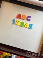 img 1 attached to 103 Foam Magnetic Letters & Numbers For Kids: Early Education Alphabet And Math Learning Toy Set review by Jill Bennett