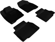 🔥 3d maxpider l1ch04301509 kagu floor mats - black - 4 piece set - 2 front row mats and 2 rear mats - kagu floor mats logo