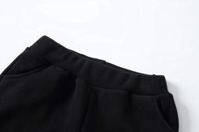 img 2 attached to Спортивные штаны IRELIA для девочек: флисовые джоггеры с принтом для комфорта и стиля