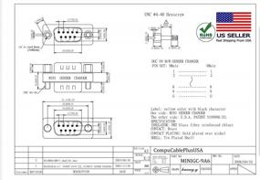 img 1 attached to 6 Pack Mini D-Sub Serial DB9 Соединители для смены пола «папа-папа» — высококачественное переходное решение