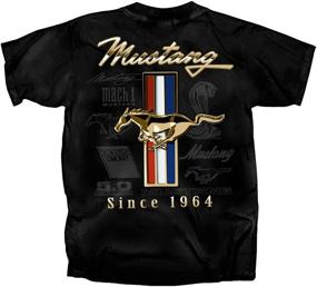 img 1 attached to 👕 Classic Ford Mustang Tribar GT Men's Shirt (Medium) - Officially Licensed Merchandise