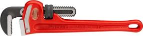 img 2 attached to RIDGID 31015 Модель 12 Тяжелая прямая трубная ключ: 12-дюймовый сантехнический ключ для всех ваших красных маленьких трубопроводов