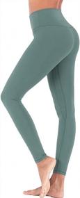 img 2 attached to Get Moving In Style: ECHOINE'S Buttery Soft Tummy Control High-Waisted Yoga Legging